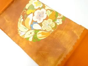 リサイクル　花唐草模様織出し名古屋帯